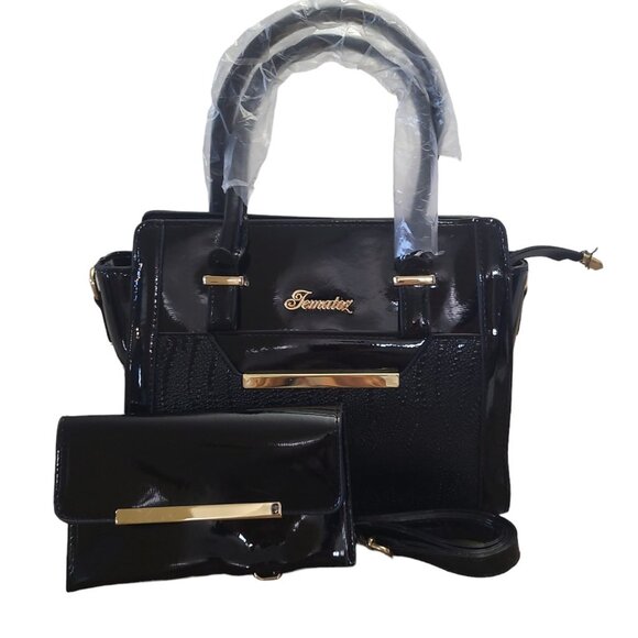 Set of medium wallets, black, elegant and fine for any occasion. - Picture 3 of 4